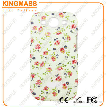 Printed rose cell phone case for samsung s3